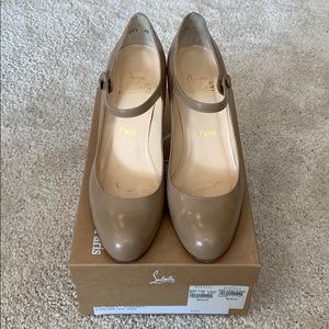Christian Louboutin Camel Mary Jane Pump